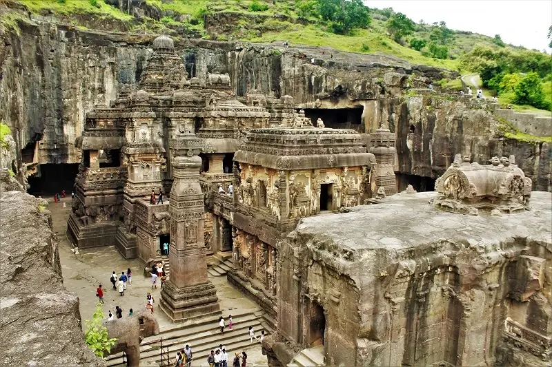 Ajanta along with Ellora Caves